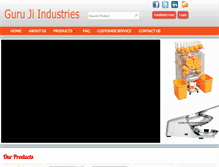 Tablet Screenshot of gurujiindustries.com